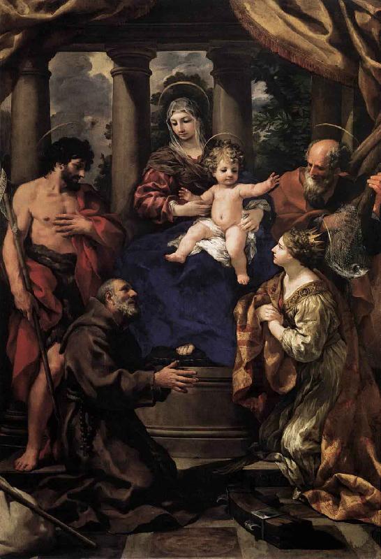 Pietro da Cortona Virgin and Child with Saints Sweden oil painting art